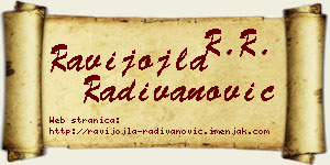 Ravijojla Radivanović vizit kartica